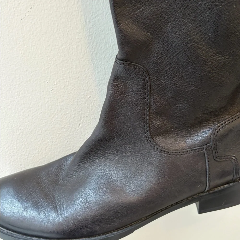 Nine West Black leather Over the Knee Boots tall woman's 9.5